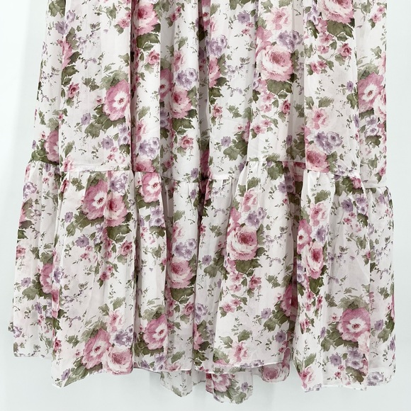 Shein Curve 2XL Floral Cottagecore Flutter Sleeve Maxi Dress - Picture 8 of 9